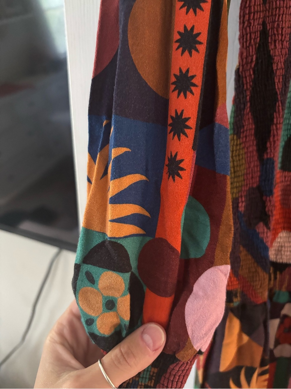 FARM Rio Multicolor Geometric Midi Dress - Picture 3 of 5
